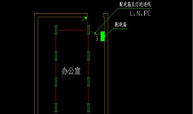 3个步骤教你确定电气照明平面图的导线根数,画