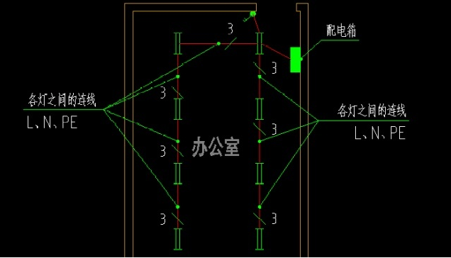 3个步骤教你确定电气照明平面图的导线根数,画