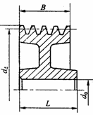 普通V带轮的常见结构